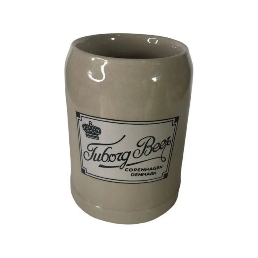 Tuborg Beer Stein 0.5L‎ Gerz West Germany Ceramic Vintage Novelty Mug